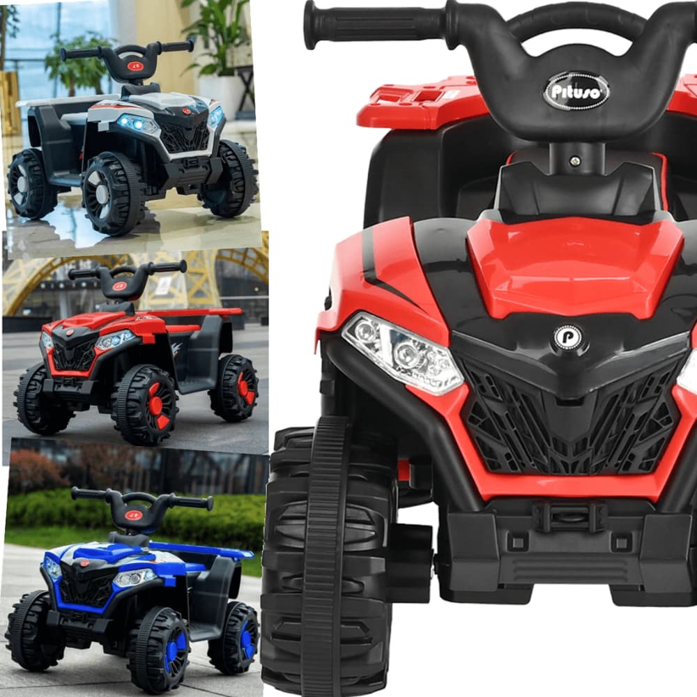 Carrinho de Passeio Eletrico Quadriciclo Infantil Zippy Toys Menina e Menino Grande 6v Andador