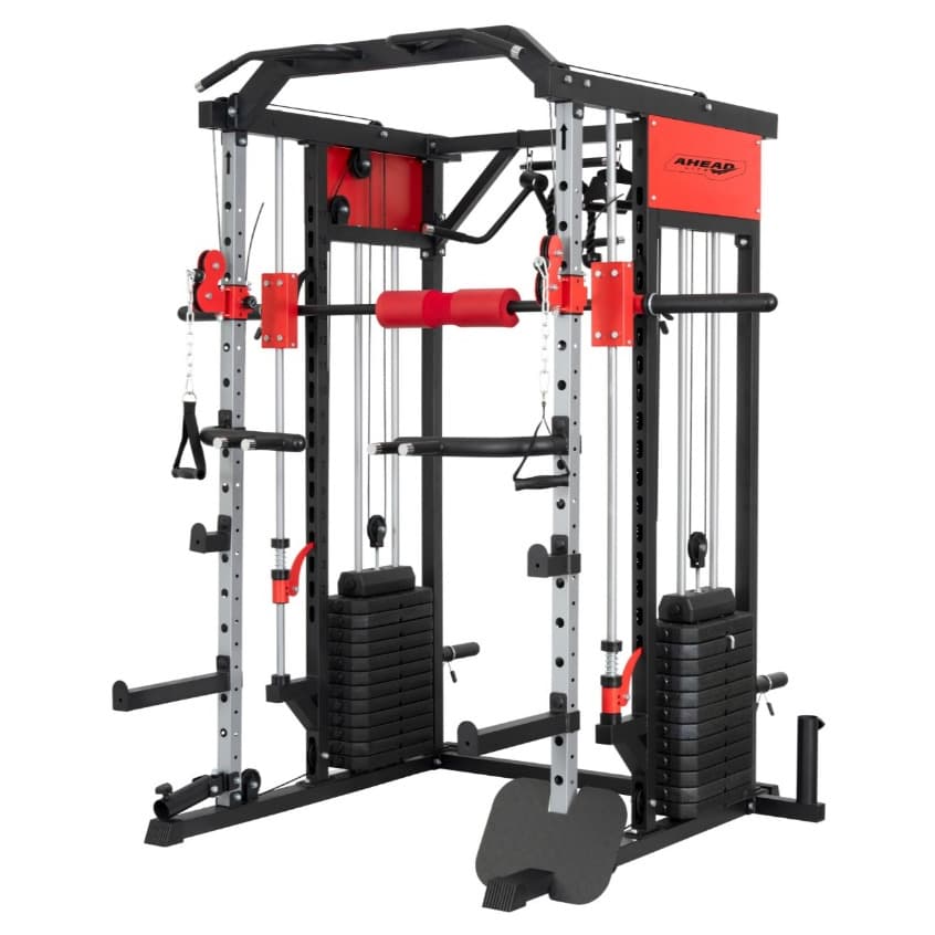 Estação de Musculação Completa Smith Crossover Titan Force 144kg Ahead Pro