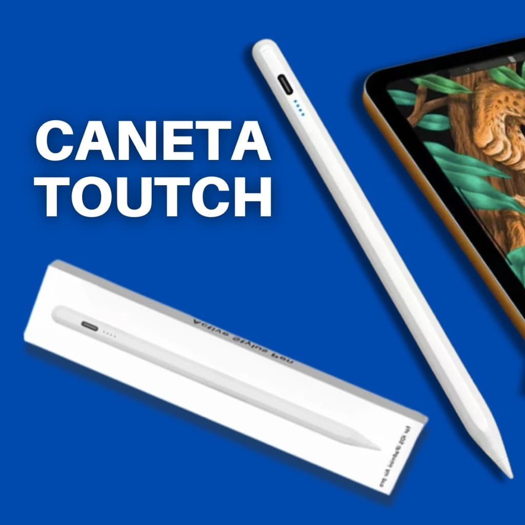 Caneta Touch Screen Ponta Fina Desenho iPad