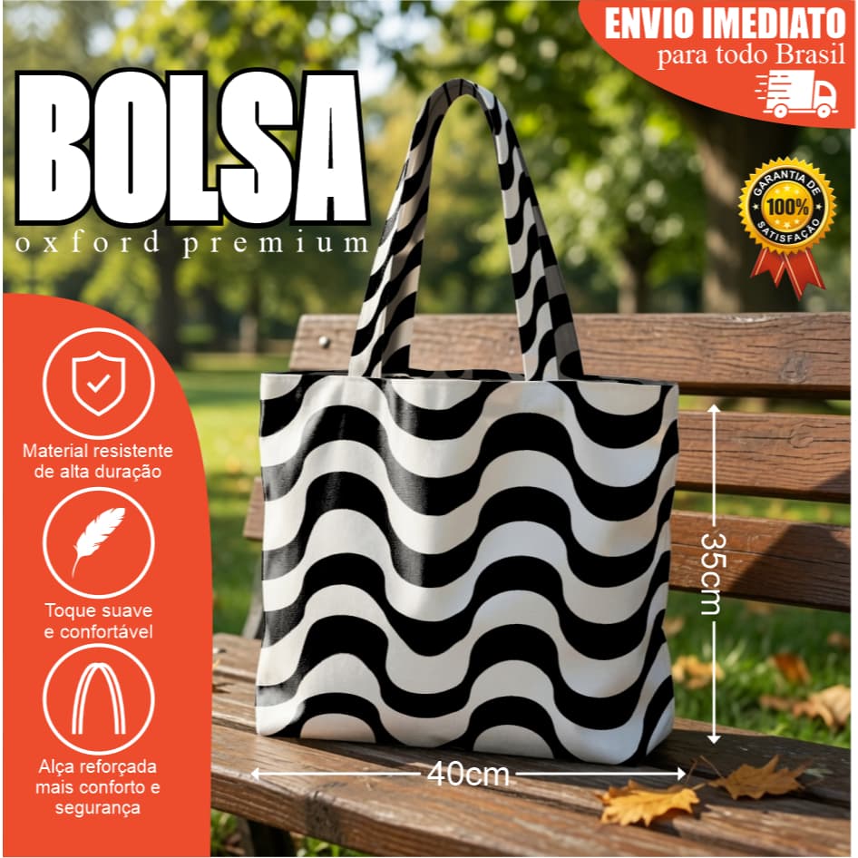 Bolsa de Praia Feminina Grande Copacabana Estampada | Bolsa Tote Sacola Ecobag Praia Piscina Verão