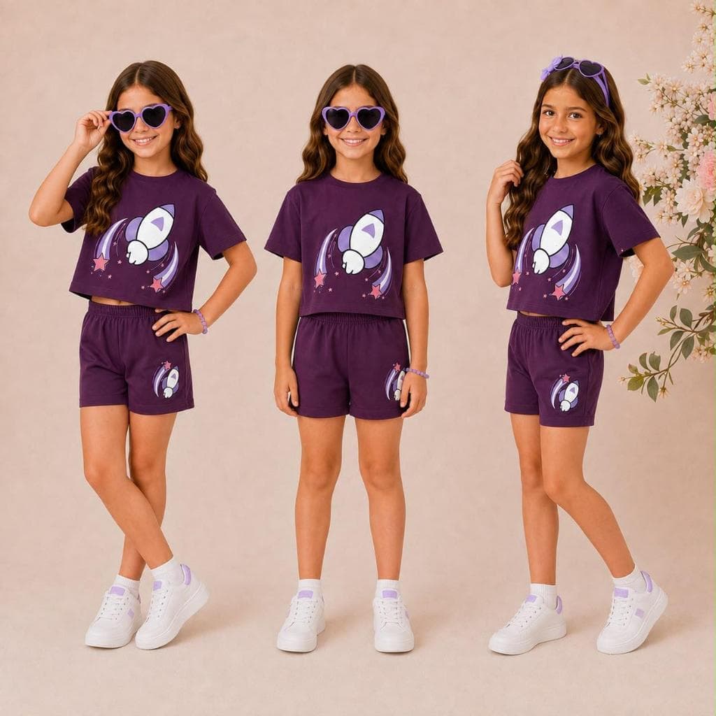 Conjunto Infantil Menina Emily Vick de Malhão Lançamento