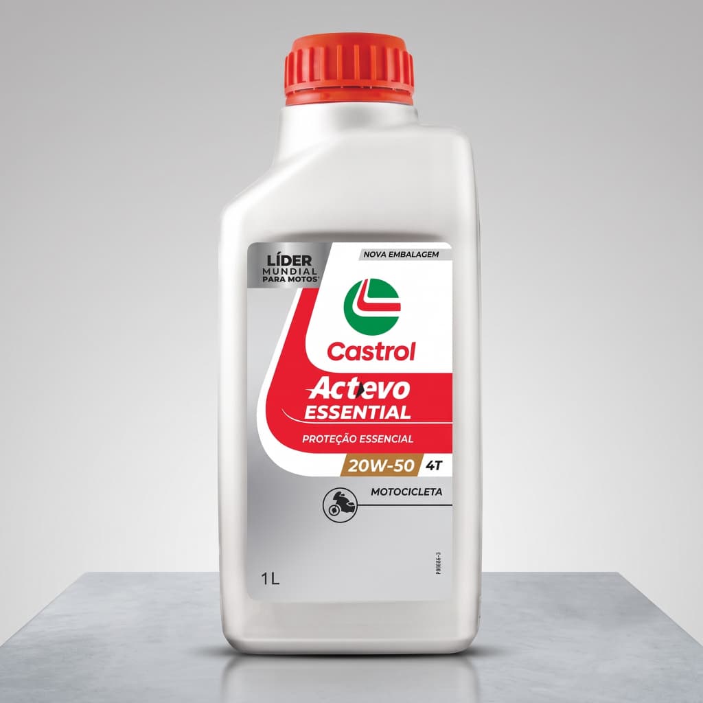 Óleo Castrol Actevo 20w50 4T Premium Estiloso Confort Linha Elite Lubrificante Motoqueiro Luxo Chic
