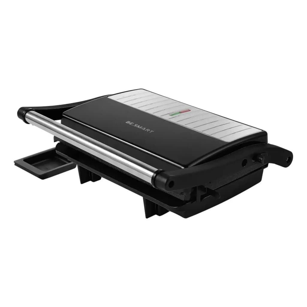 Grill Elétrico Com Coletor De Gordura Preto/inoxGrill Elétrico Com Coletor De Gordura Preto/inox