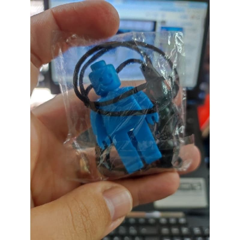 Colar Mordedor Sensorial Autismo Ansiedade TDAH TEA de Silicone Forma de Bonequinho