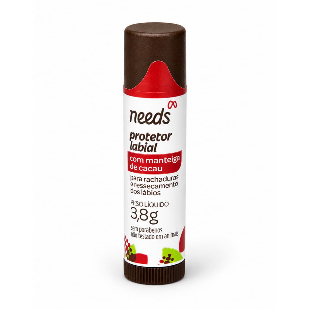 Manteiga de Cacau Needs 3,8g Hidratante Labial Protetor Lábios