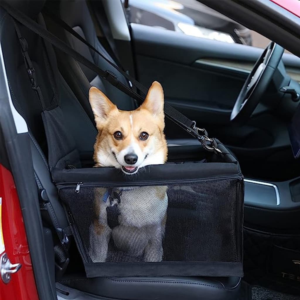 Cadeirinha Assento Pet Para Carro Cachorro Gato Bolsa De Transporte Com Cinto Segurança Universal