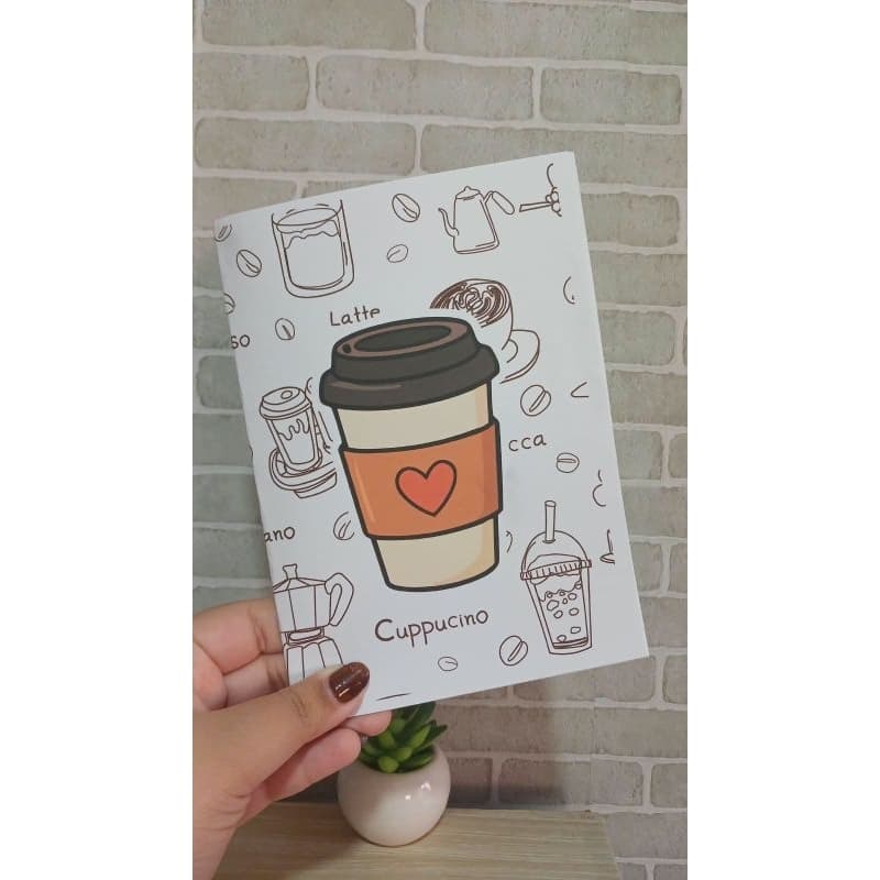 Caderno/livreto/Brochurinha Tema Café/amo café/anotações/bloco de notas/refil caderno modular