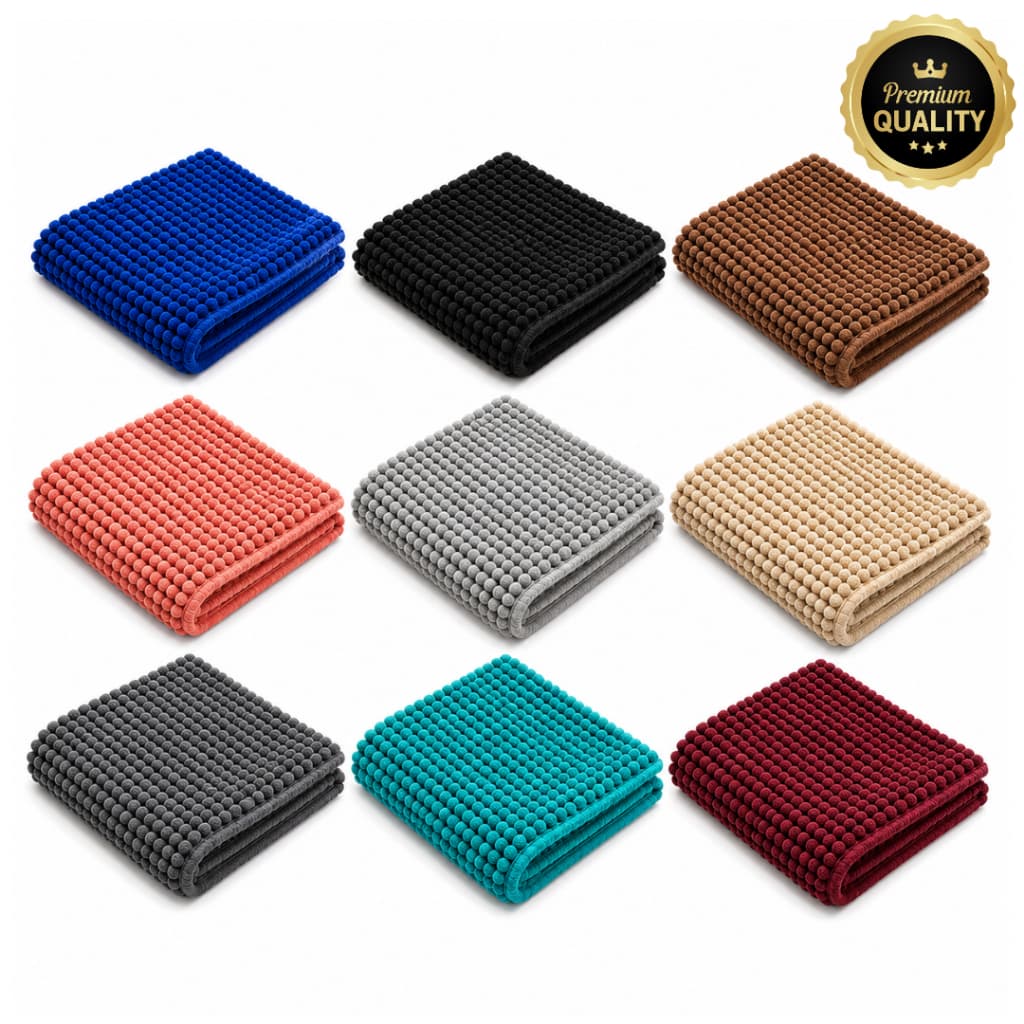 Tapetes Bolinha 40x60 de Banheiro Microfibra Antiderrapante Super Macio e Absorvente Cores