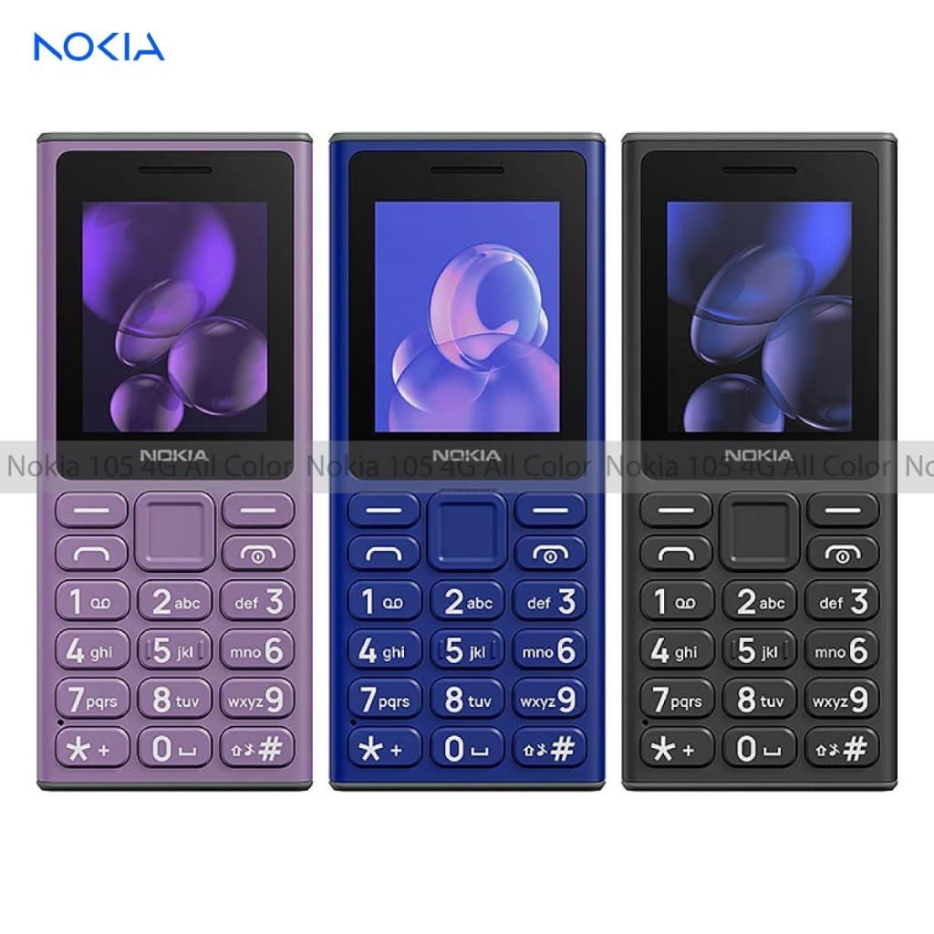 Celular Nokia 105 4G Dual Chip Tela 1,8 Botões Grandes Volume Alto Com Lanterna Idosos