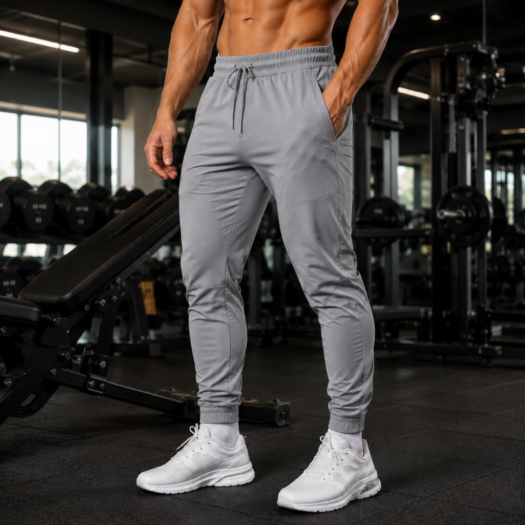 Calça Jogger Masculina Esportiva DRY FIT COM ELASTANO UV50+ Com Elástico e Bolsos SEM ZIPPER