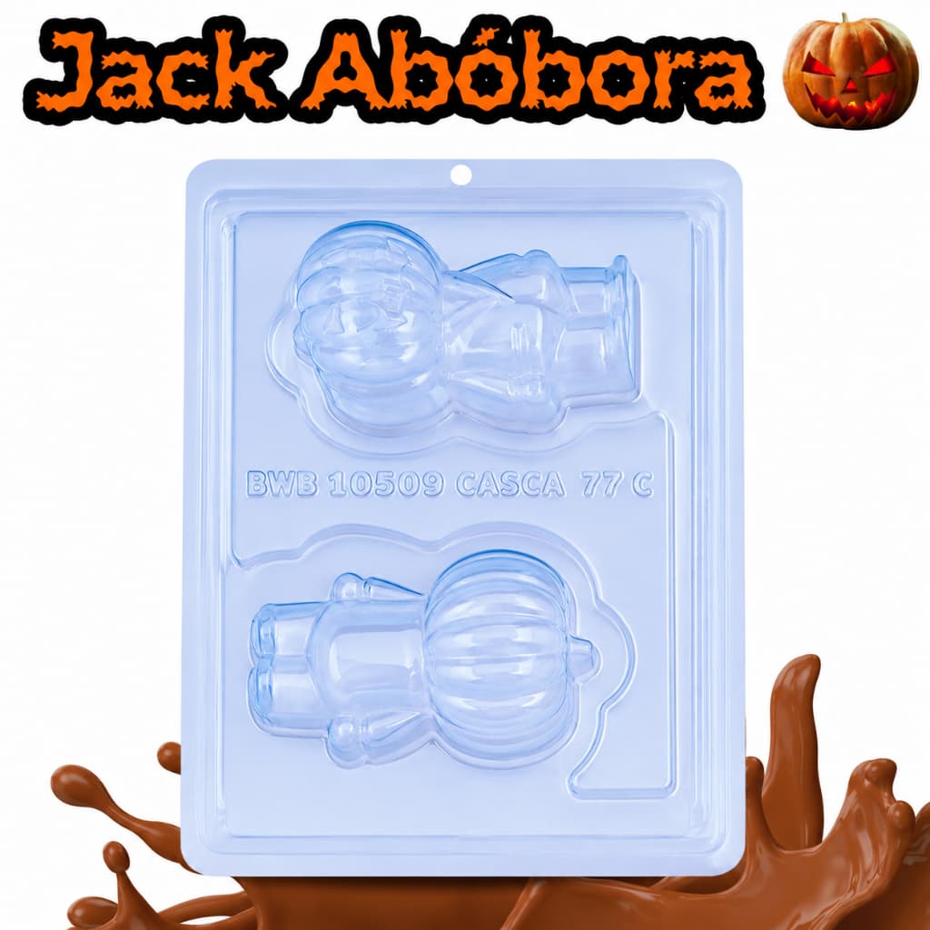 Forma Especial 3 Partes C/ Silicone Jack Abóbora BWB/Halloween/Dia das Bruxas