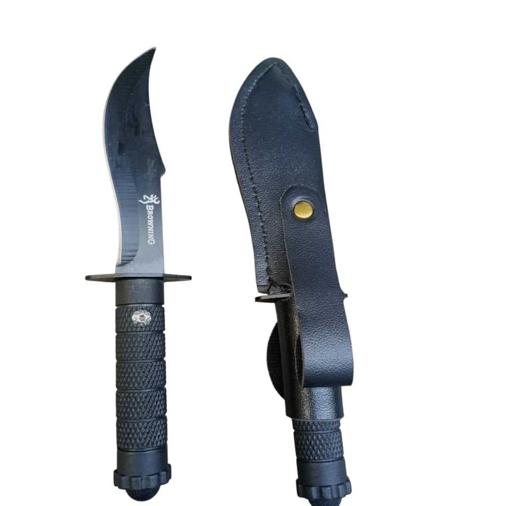 FACA DE MODELO ESPORTIVO 18 CM COM BAINHA MULTIUSO CAMINHADA, TRILHA, CARNE, FRUTAS.