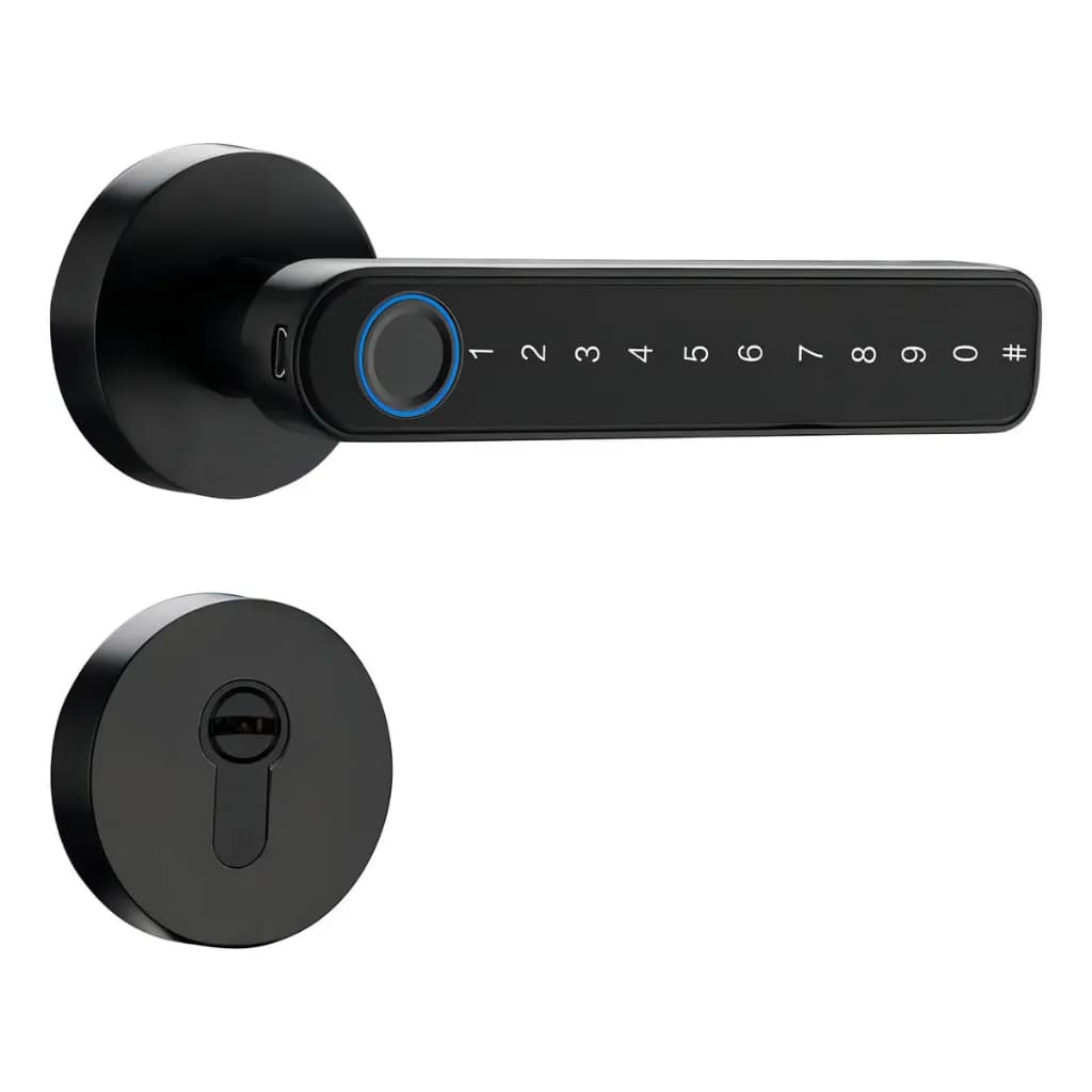 Fechadura Inteligente Biométrica Bluetooth de Embutir Digital para Porta