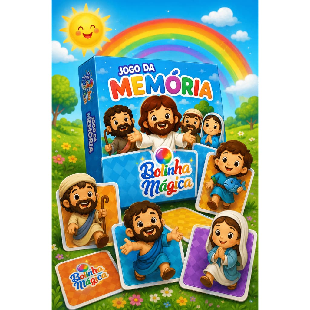 Kit 20 Jogos da Memória Jesus e Seus Amigos Discipulos Apóstolos Festa Igreja Biblico Lembrancinha