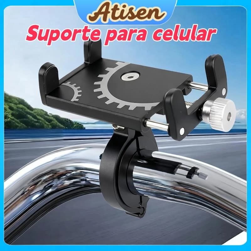 Suporte Para Celular GPS Bike Bicicleta E Moto Em Aluminio Resistente