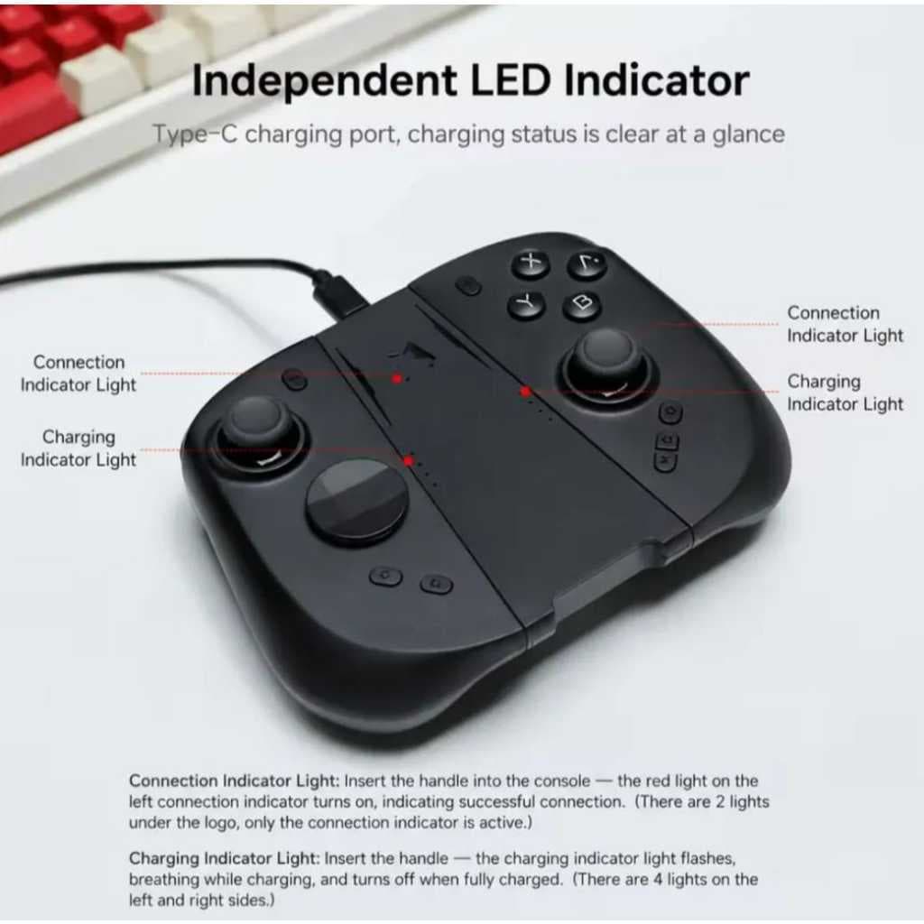 Joypad s1 12 Hd Mobapad Para Nintendo Switch2 Con Joystick