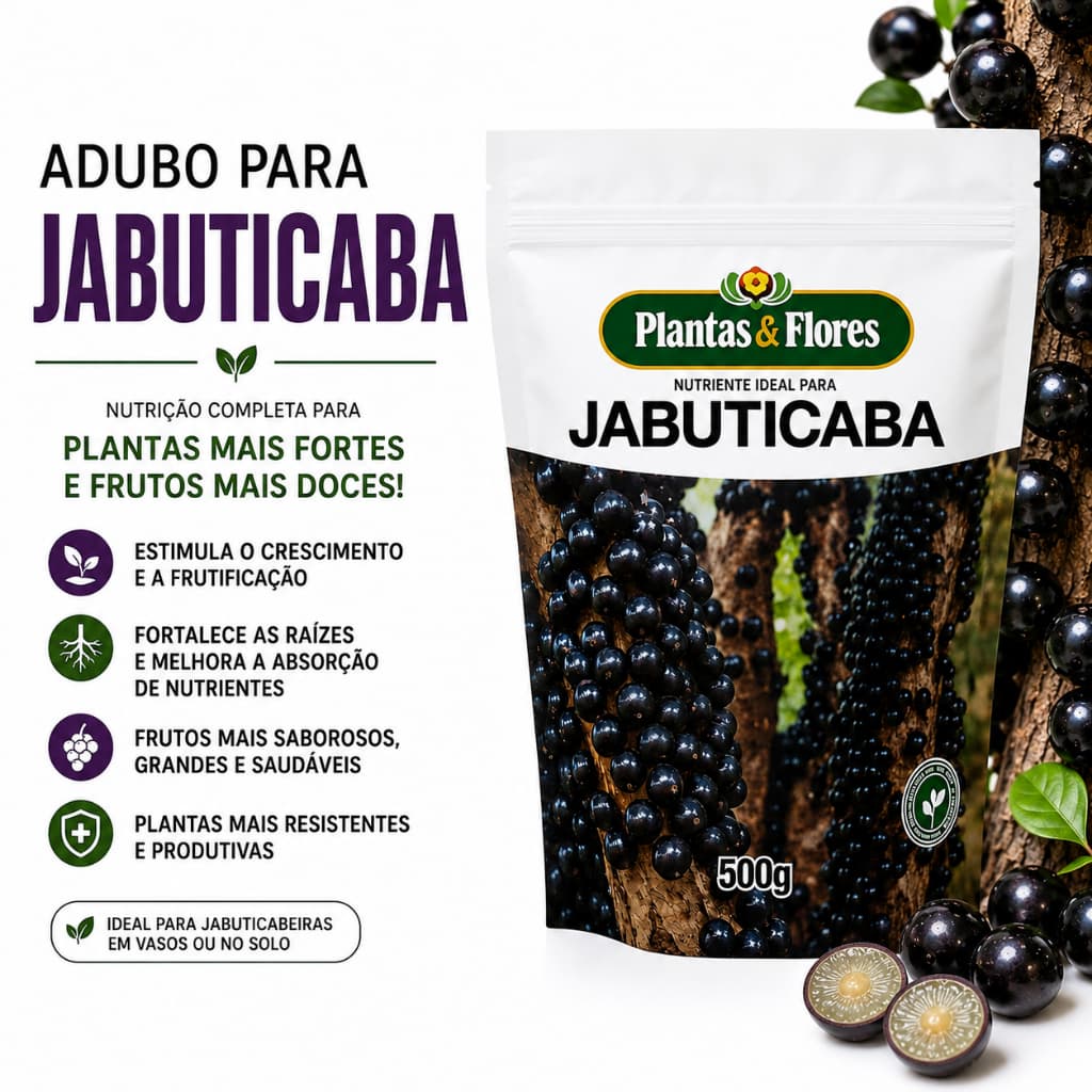 FERTILIZANTE PARA JABUTICABEIRA — PLANTAS & FLORES NPK 09-07-15