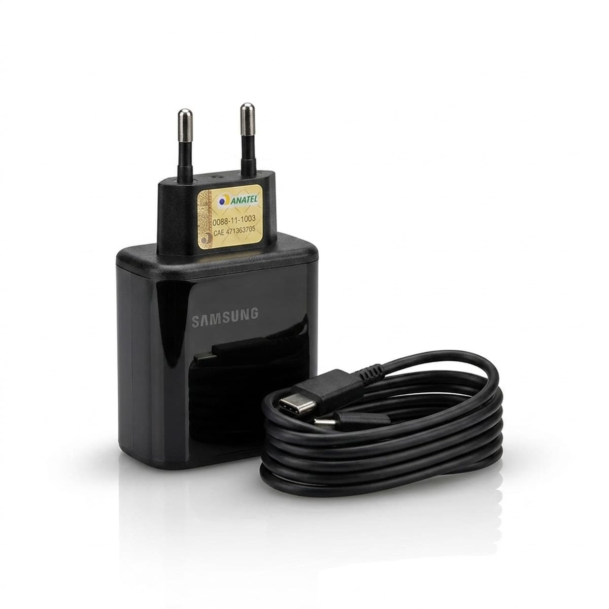 Carregador Sansung Tipo C USB C para Celular e Dispositivos Compatíveis Carregamento Prático e