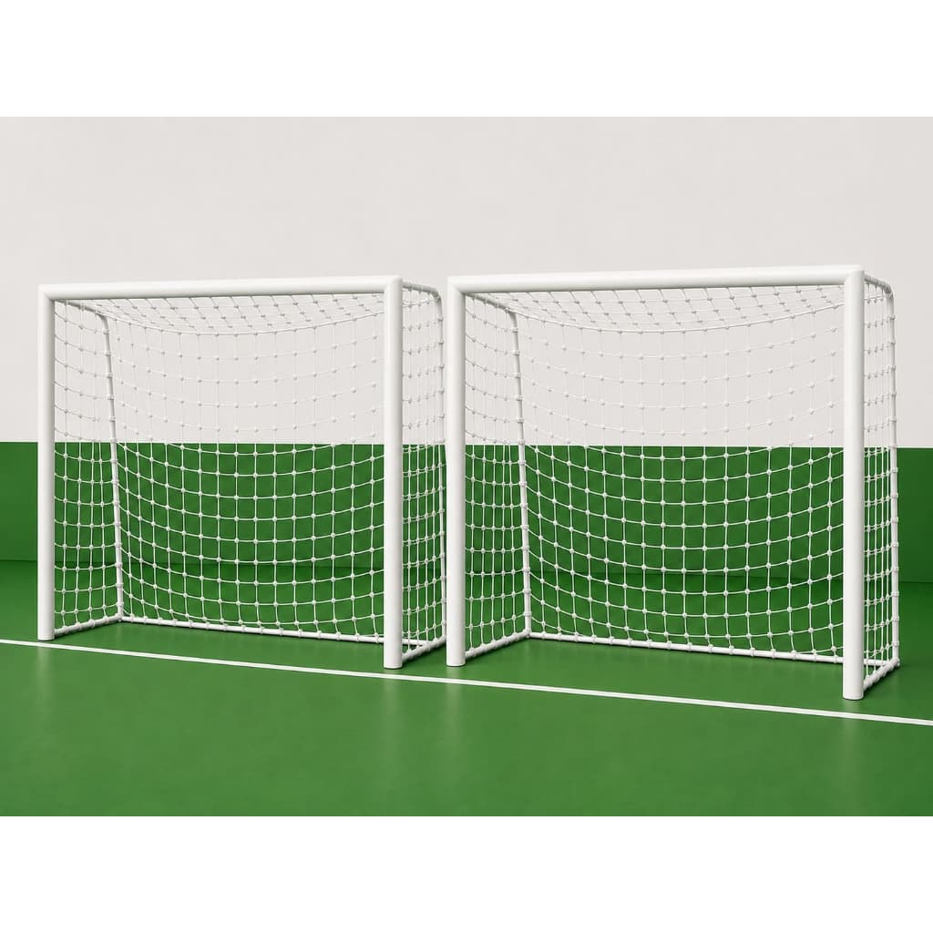 Par Rede de futsal 3.20x2.10x100 em nylon espessura do fio 2mm