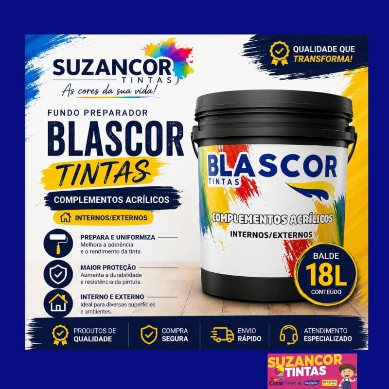 Fundo Selador ACR para paredes Blascor Balde 18 litros