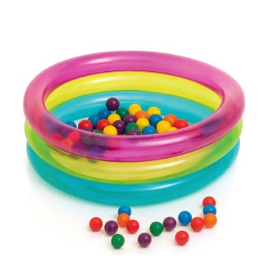 Piscina Infantil de Bolinha 63L 86x25 C/ 50 Bolinhas Kids Intex