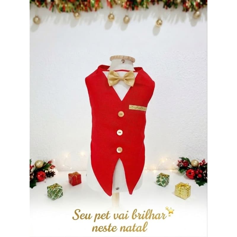 Smoking pet Natalino/Roupas de Natal para cães e gatos