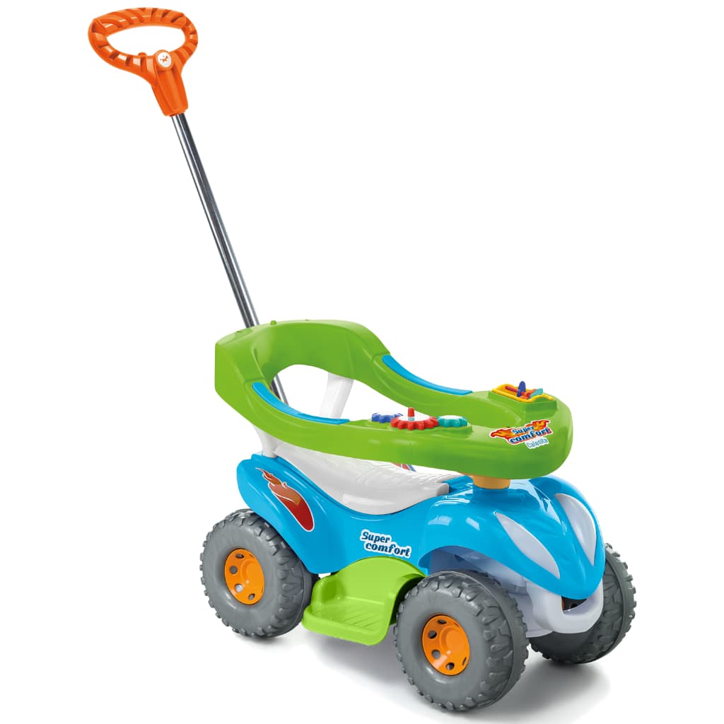 Carrinho de Passeio Infantil Quadriciclo Super Comfort 2 em 1 com Haste Motoquinha Calesita