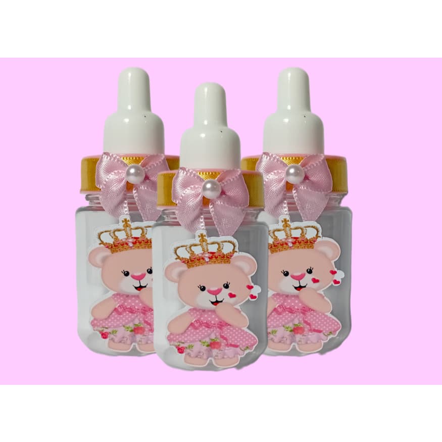 Mini Mamadeirinha Decorada com Tag Ursinha Realeza