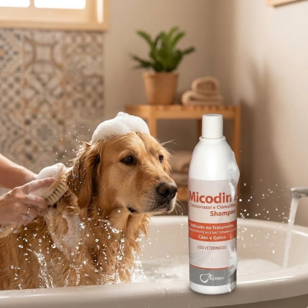 Micodine Shampoo Cães E Gatos 1L - Syntec