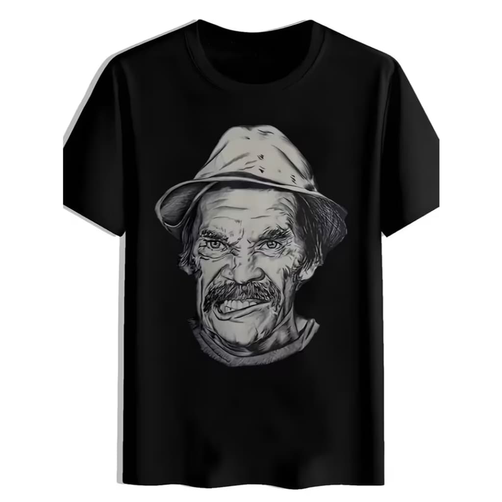 Camiseta masculina Camisa masculina senhor madrugada desenho animado