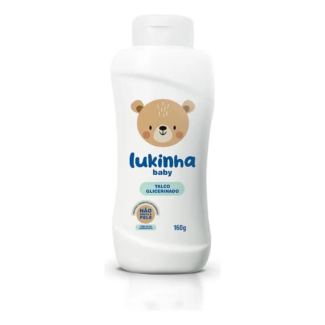 TALCO INFANTIL LUKINHA GLICERINADO 160g
