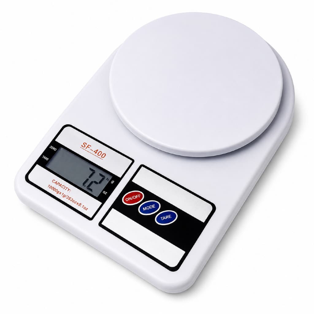 BALANÇA DIGITAL DE COZINHA 10KG - PRECISÃO DE 1G - ACOMPANHA PILHAS - BALANÇA DE ALIMENTOS