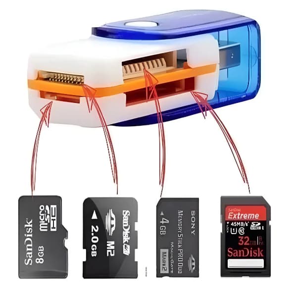 Leitor De Cartão Memória Universal Usb