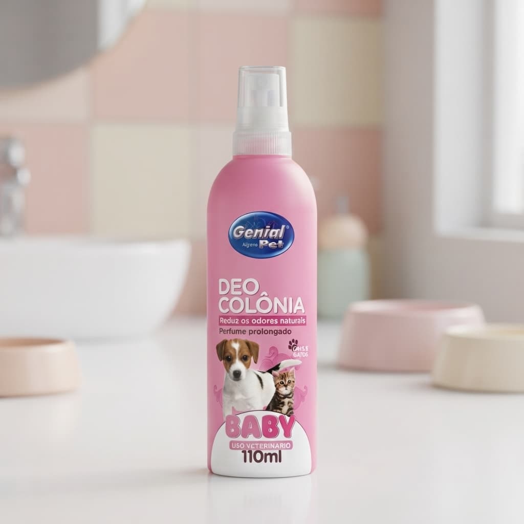 Deo Colônia Baby 110ml Genial Pet Perfume para Cães e Gatos