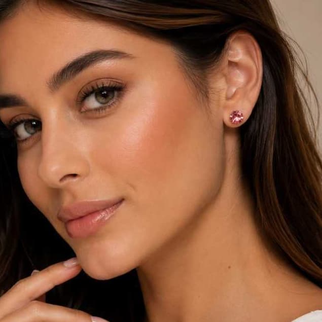 Brinco Ponto de Luz Colorido 4 cm | Maxi Brilho, Elegância e Estilo Sofisticado ✨💎