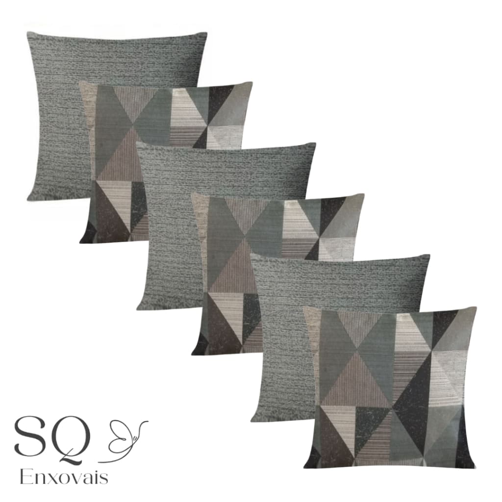 Kit 6 Almofadas Decorativas Sem Enchimento 45x45cm