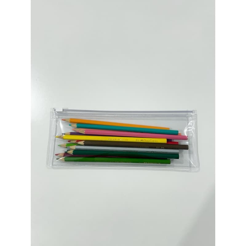 Kits Estojo Zip Zap 22x8 Transparente Cristal