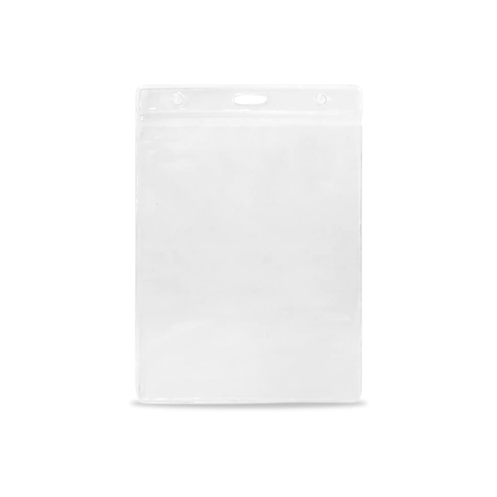 10 Porta Bolsa Credencial PVC Transparente 110x150mm P\ Cordão Crachá