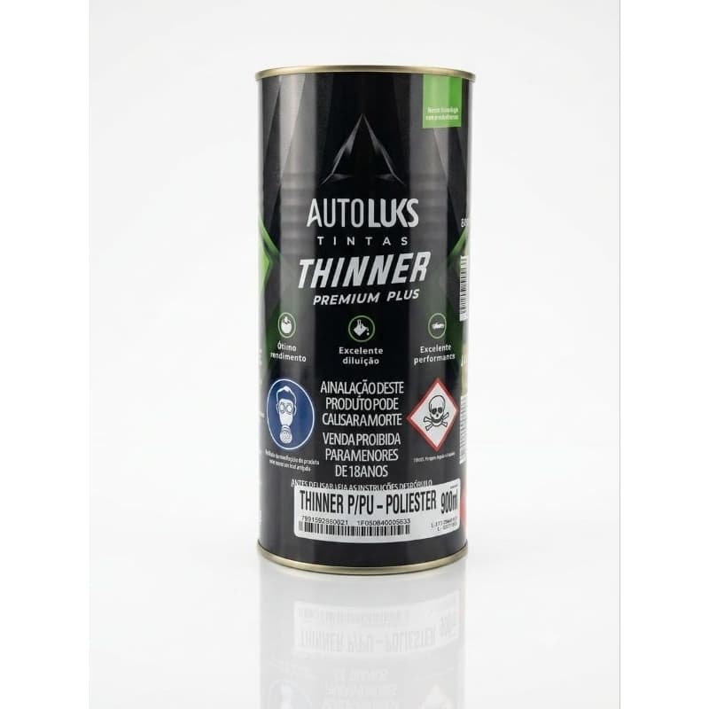 Thinner Para PU e poliéster ( Diluente PU) 900ml AUTOLUKS