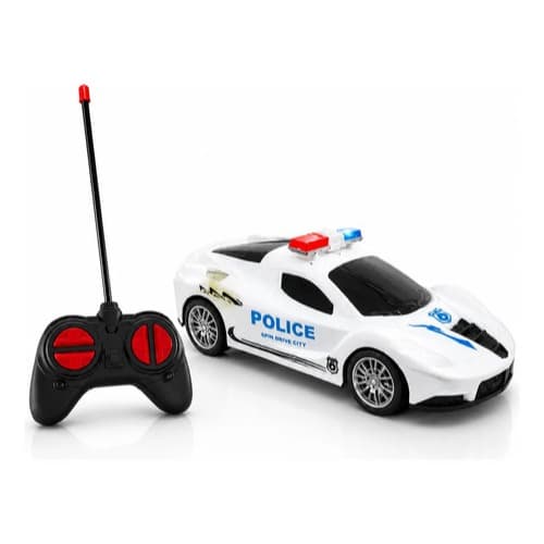 Carrinho Controle Remoto Infantil Carro Policia 7 Funções