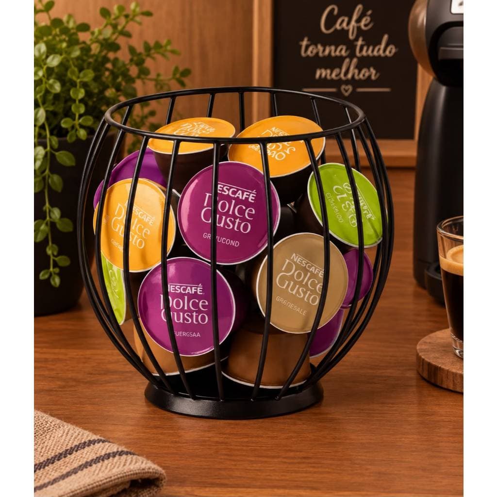Porta cápsulas aramado organizador decorativo
