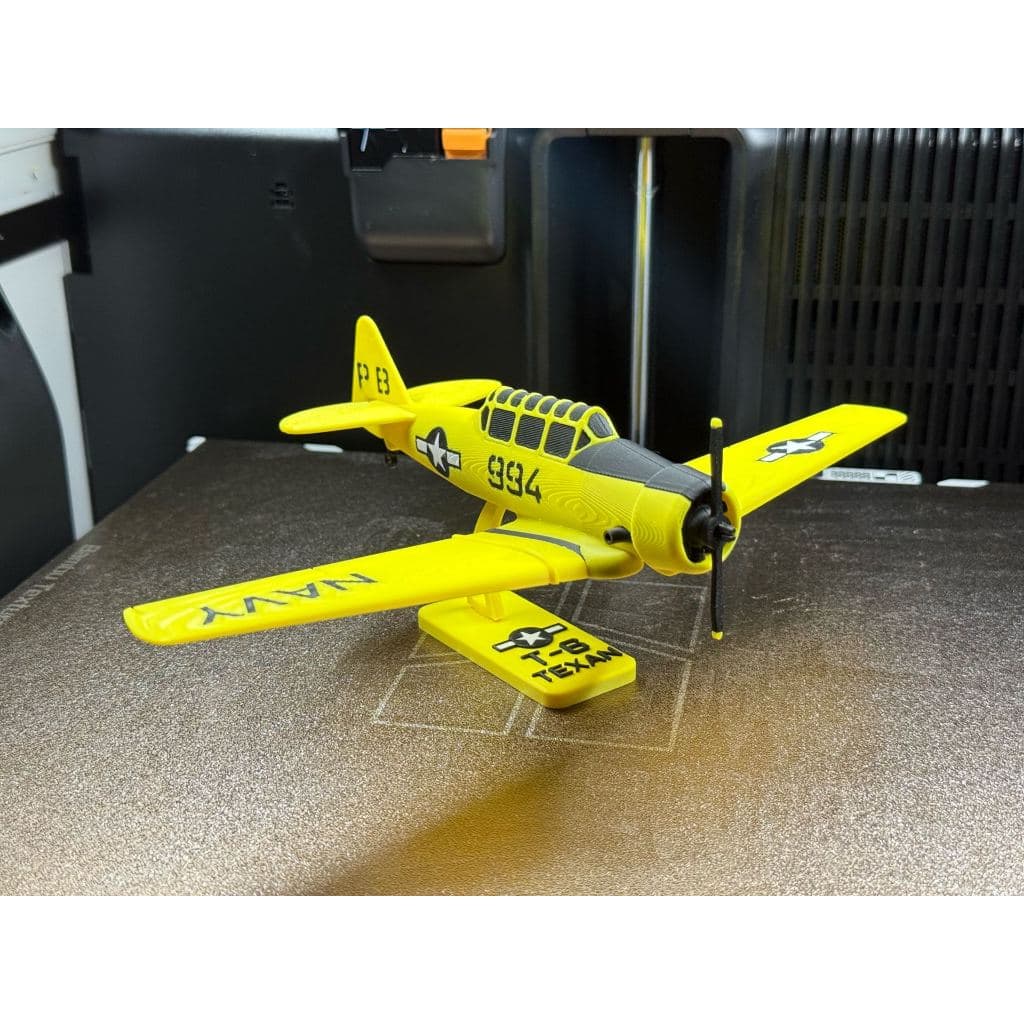 T-6 Texan Miniatura | Avião Histórico Treinamento Guerra WW2 Kit Montar Colecionável