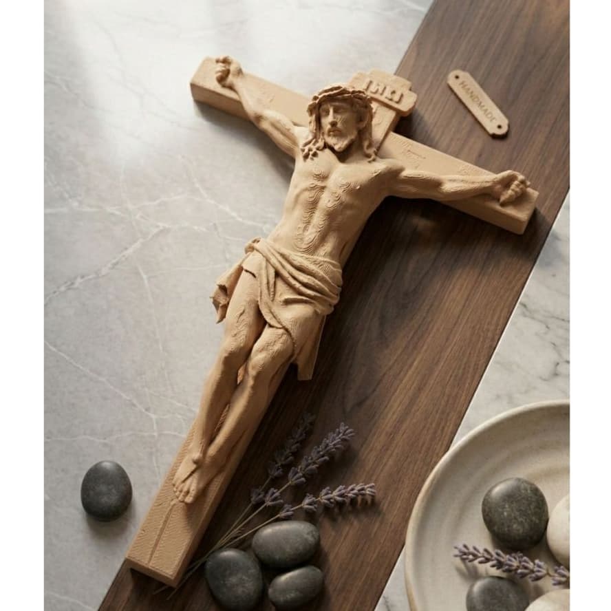 Cruz Jesus Impressão 3D Crucifixo Religioso Parede