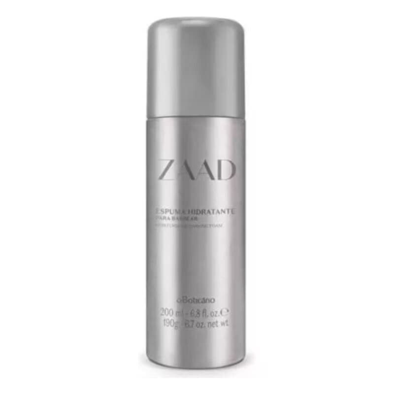 Espuma Hidratante para Barbear Zaad O Boticário 200ml Validade 03/2026