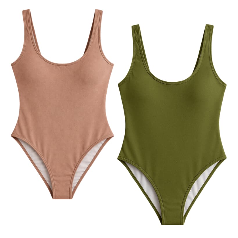 Kit 2 Bory Maio Feminino Cores Neutras Basico Natacao e Praia