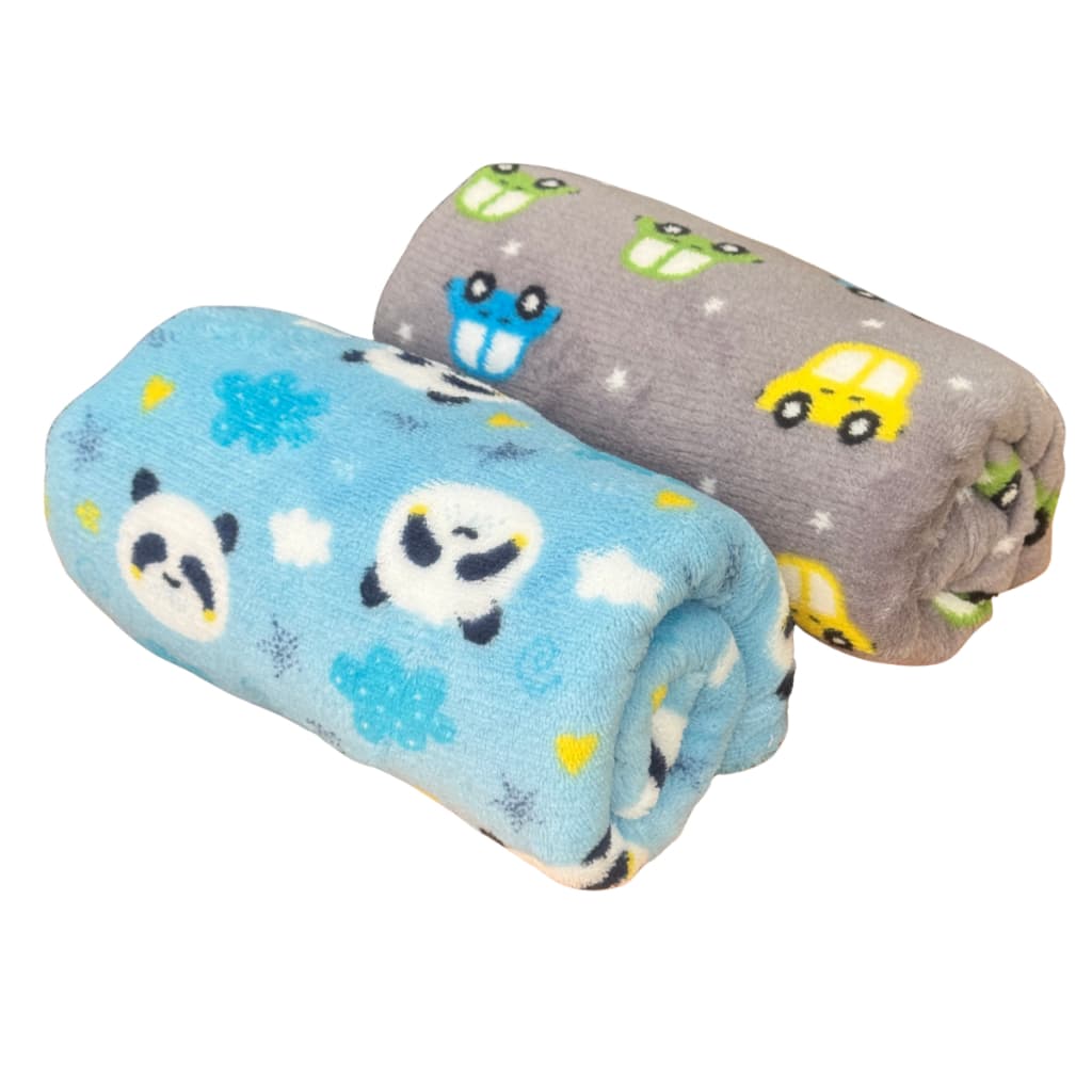 Cobertor Mantinha Manta Infantil Bebe/Pet/Microfibra/Bebê/Menor Preço/Menino/Menina -  Kit 2 uni.