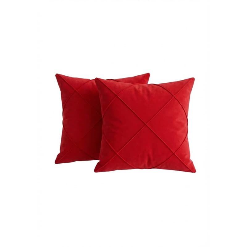 Kit 2 Capas de Almofada Suede Nervurada 45x45 com Zíper Invisível Decorativa Luxo