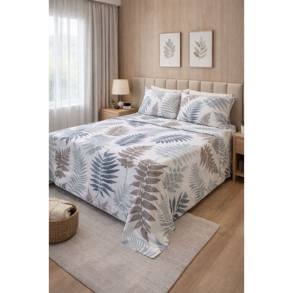 Jogo de Lençol Cama Queen 3 Peças 2,40m x 2,50m  S/ Elástico - Macio e Confortável
