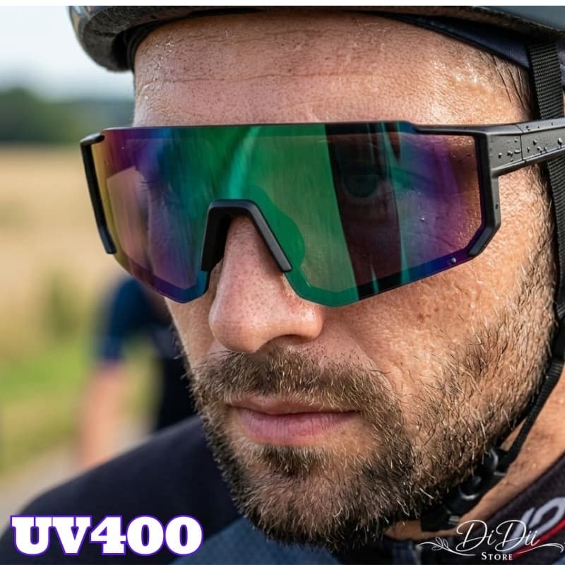 Óculos Ciclismo Esportivo UV400 MTB Speed Bike Corrida Lente Espelhada Proteção Solar Unissex