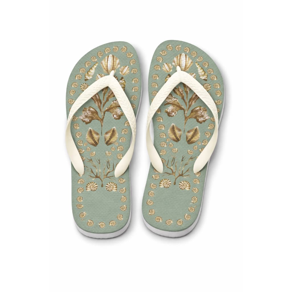 Chinelo feminino Verde Caracol – Elegância Natural em Cada Passo